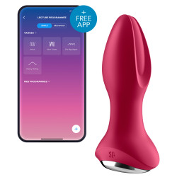 Satisfyer Plug vibrant connecté Rotator Plug Satisfyer 10 x 4cm Fuchsia